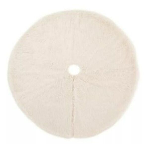 GLITZHOME 48" D Plush Christmas Tree Skirt - Picture 1 of 4